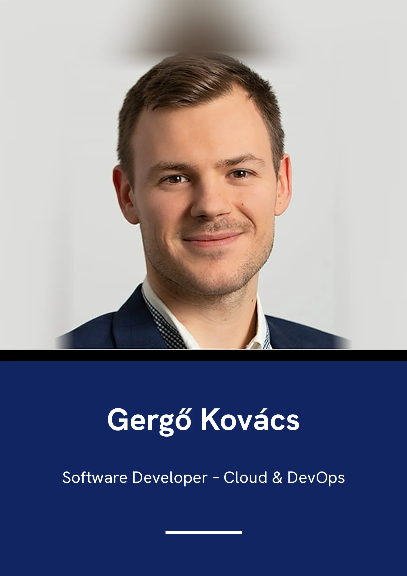 Gergő Kovács – Software Developer (Cloud & DevOps)