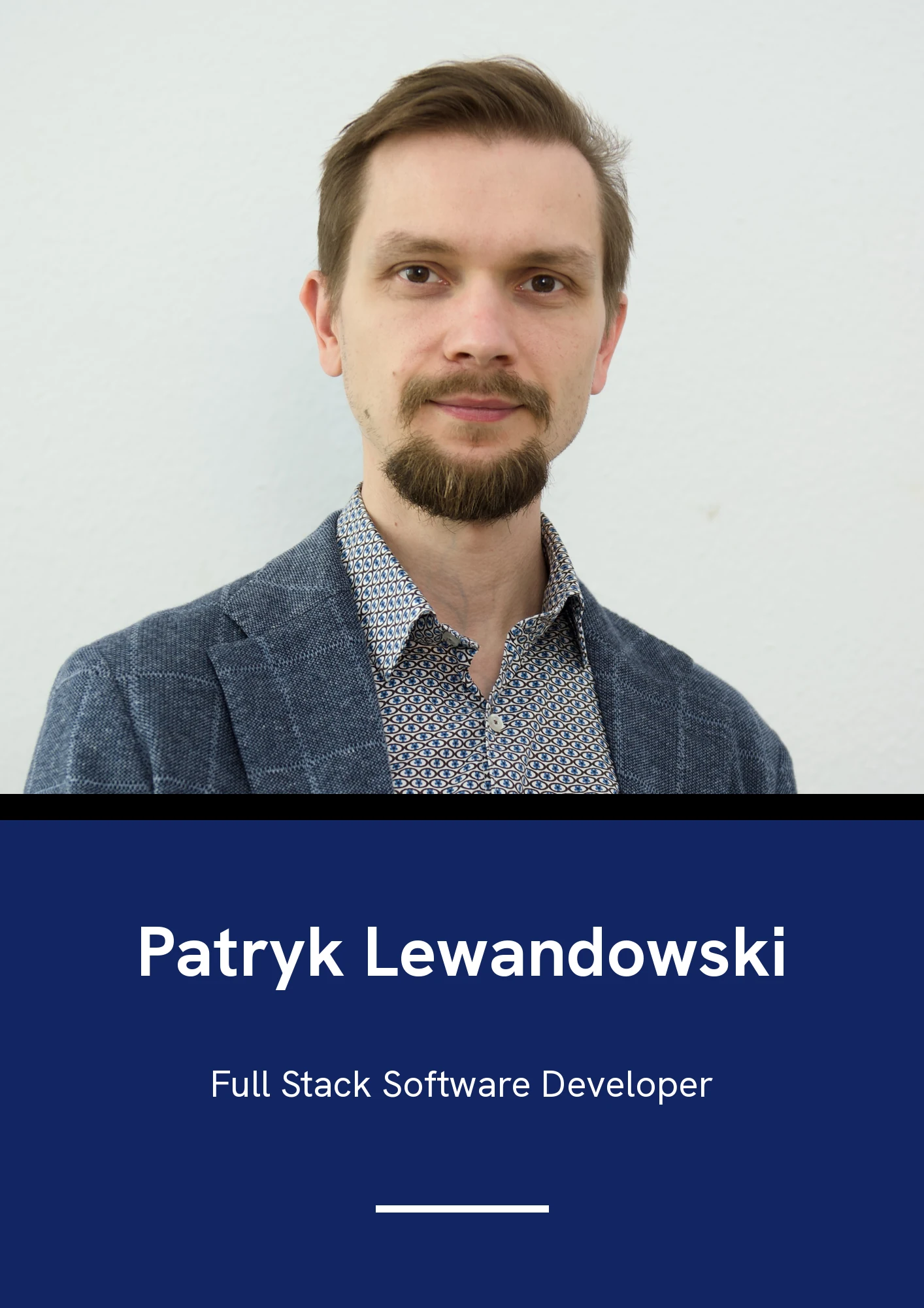 Patryk Lewandowski – Full Stack Software Developer